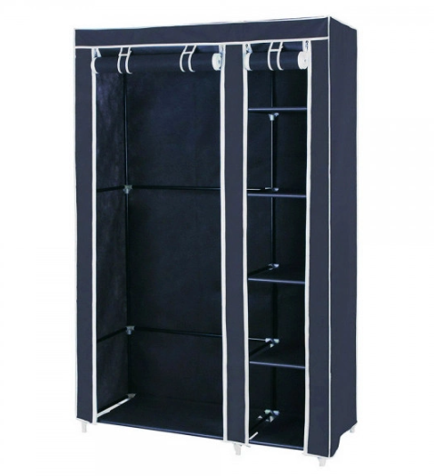 Тканинна шафа для речей Storage Wardrobe 88105 складаний гардероб 2 секції, 105 х 45 х 170 см - мініатюра 9