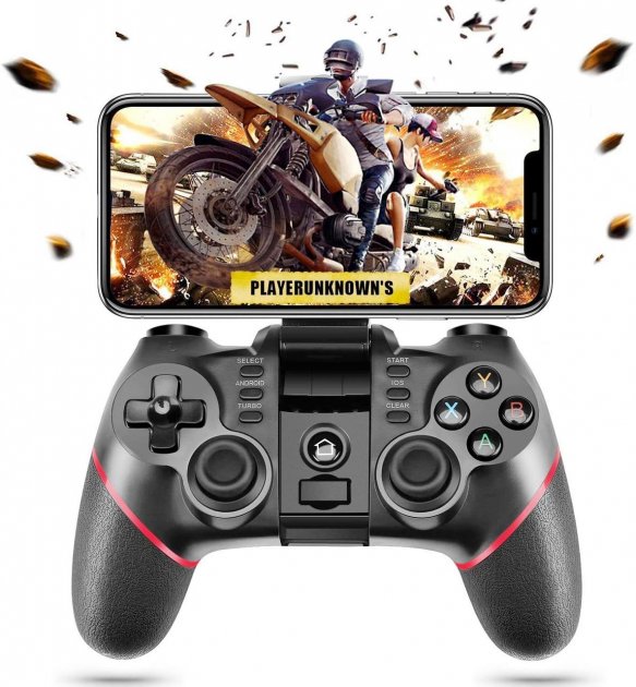 Бездротовий ігровий блютуз джойстик – геймпад Terios T6 Bluetooth для телефону смартфона Android ∙ IOS ∙ Smart TV ∙ PC - мініатюра 7