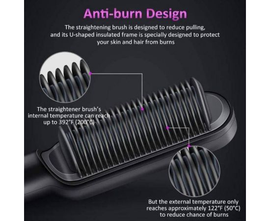 Розчіска-випрямляч Hair Straightener HQT-909 для укладання волосся з покриттям турмаліну - мініатюра 5