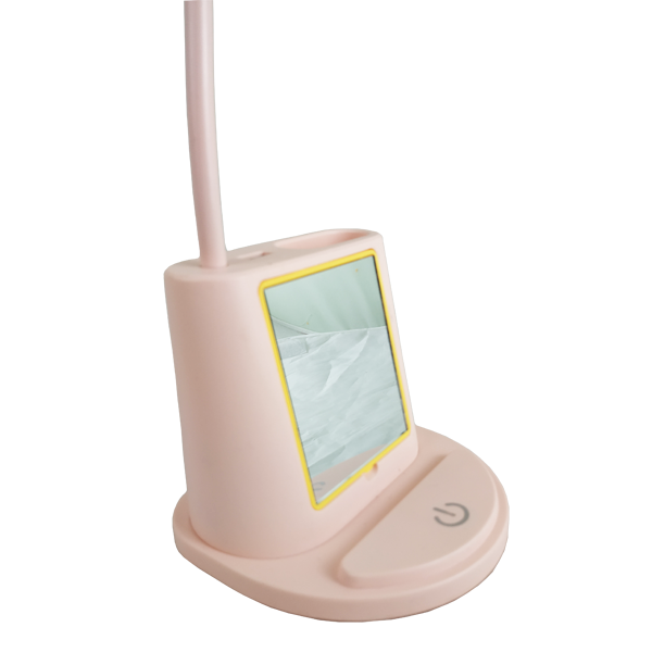 Настільна світлодіодна смарт-лампа з дзеркалом та тримачем для телефону YW9070 - мініатюра 6