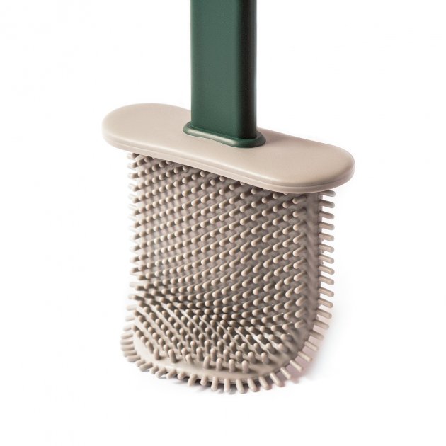 Туалетний йорж для унітазу з гнучкою силіконовою щіткою - мініатюра 5