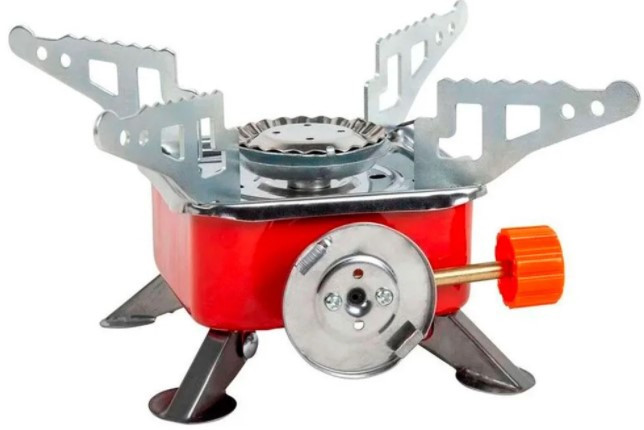 Туристичний газовий таганок з п'єзопідпалом ∙ Похідна складна переносна міні плитка Kovab K202 - мініатюра 2