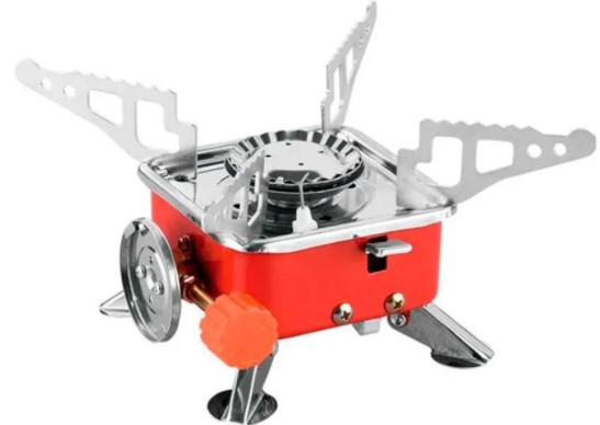 Туристичний газовий таганок з п'єзопідпалом ∙ Похідна складна переносна міні плитка Kovab K202 - мініатюра 3