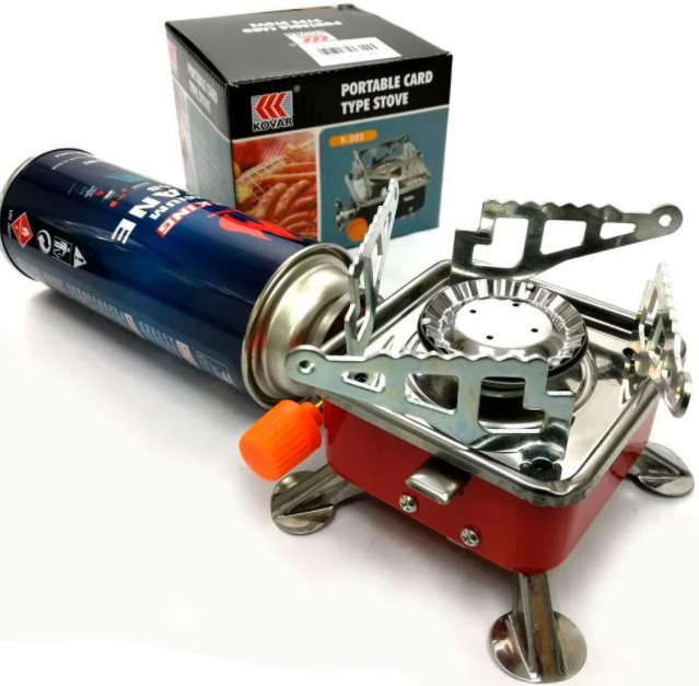 Туристичний газовий таганок з п'єзопідпалом ∙ Похідна складна переносна міні плитка Kovab K202 - мініатюра 4