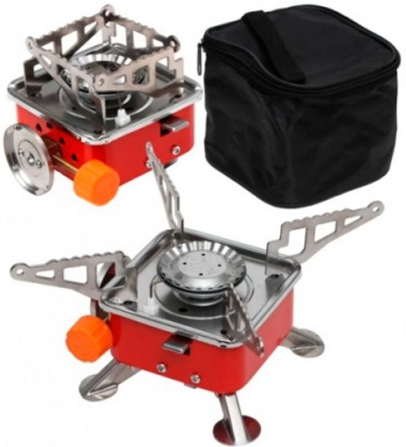 Туристичний газовий таганок з п'єзопідпалом ∙ Похідна складна переносна міні плитка Kovab K202 - мініатюра 7