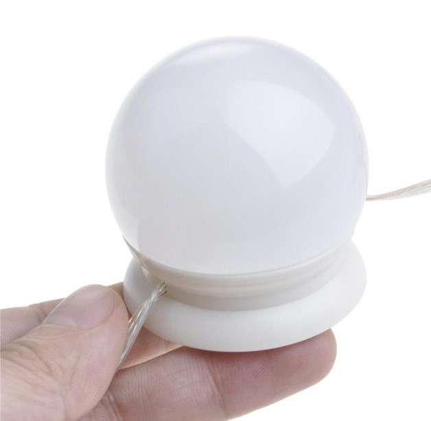 LED лампочки для підсвічування гримерного дзеркала VANITY MIRROR LIGHTS на липучках ∙ Освітлення для макіяжу з регулюванням яскравості ∙ 10 ламп ∙ 3 режими ∙ USB - мініатюра 6