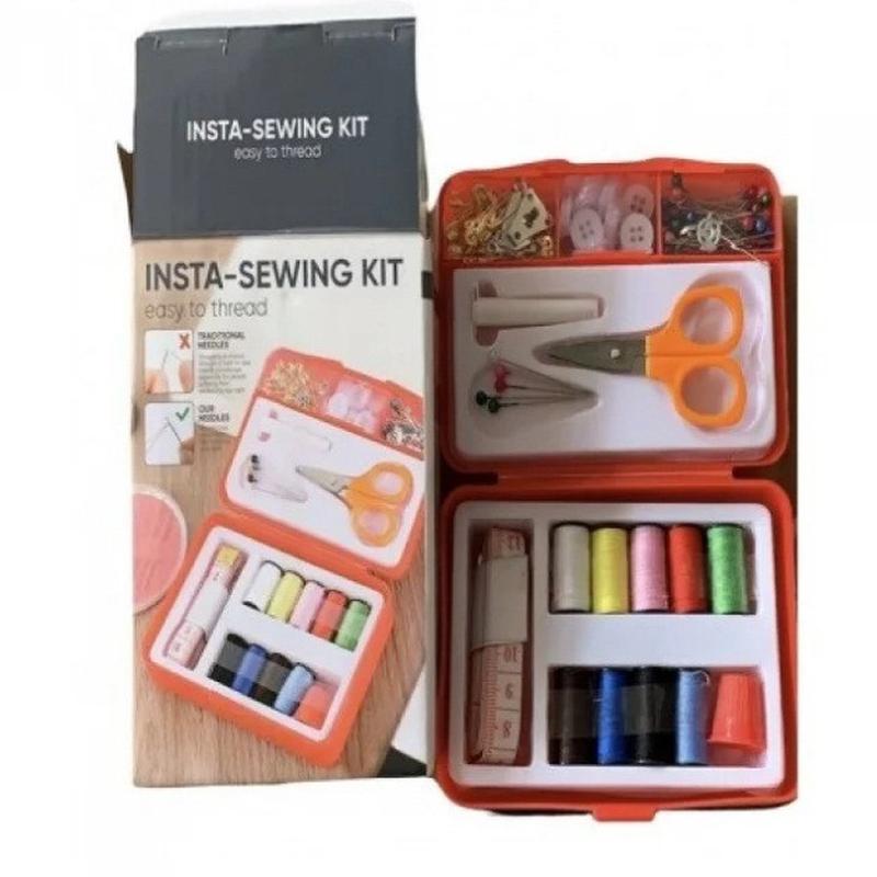 Компактний набір для шиття Insta Sewing Kit tasy ∙ Швейний набір для дому ∙ Нитки / голки / шпильки / ножиці / сантиметр / наперсток - мініатюра 4