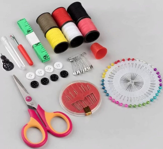 Компактний набір для шиття Insta Sewing Kit tasy ∙ Швейний набір для дому ∙ Нитки / голки / шпильки / ножиці / сантиметр / наперсток - мініатюра 5