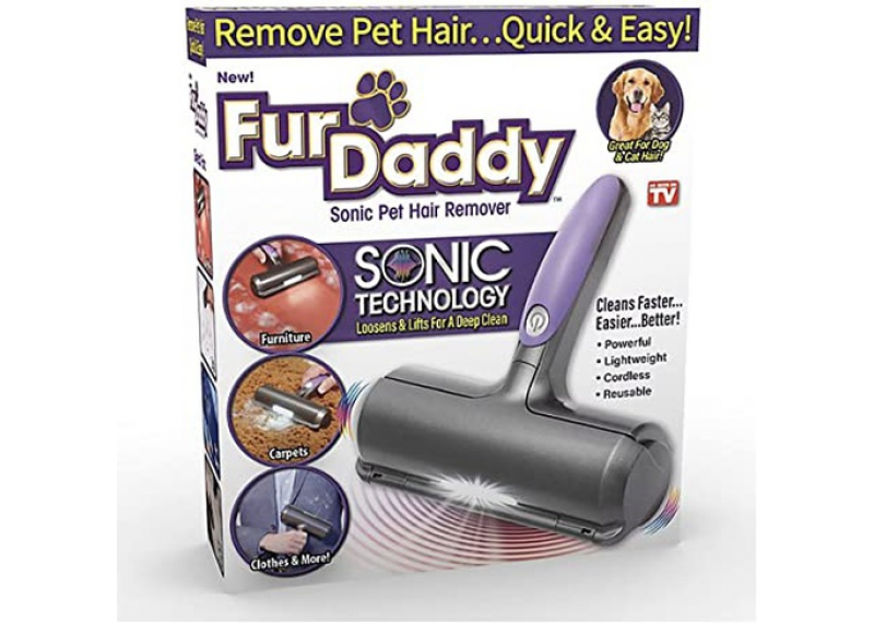 Щітка для чищення одягу, меблів, килимів від вовни ∙ Валик для видалення вовни тварин Fur Daddy SONIC - мініатюра 6