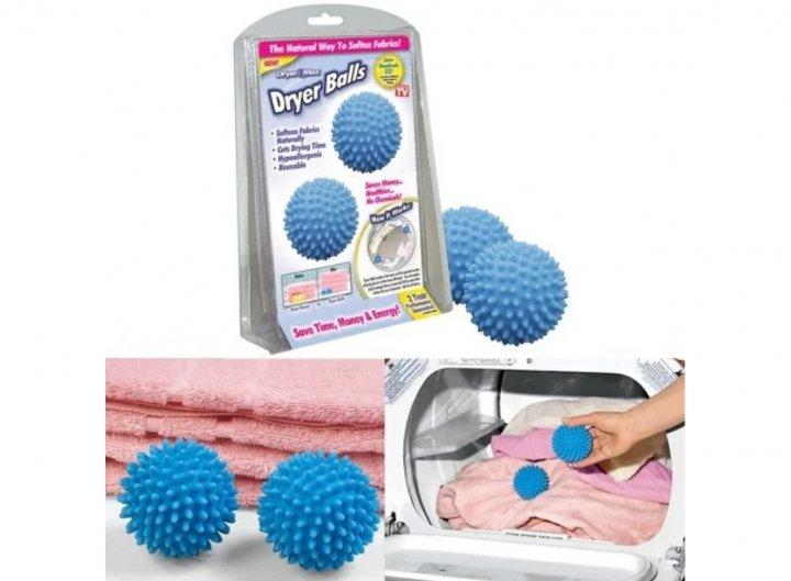 Кульки для прання білизни, пуховиків у пральній машині Dryer Balls 2 м'ячик у наборі - мініатюра 6