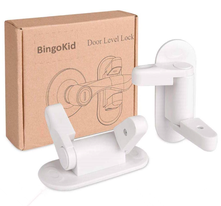 Універсальний дитячий замок – засувка блокатор ручок BingoKid Door Lever Lock ∙ Захист дітей від відкривання дверей та вікон - мініатюра 4