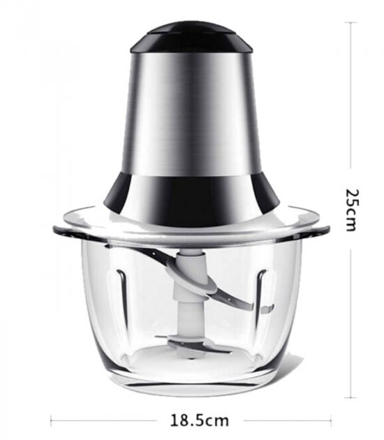 Електричний блендер - подрібнювач "Молнія" Метал ∙ Подвійні леза з нержавіючої сталі ∙ 1000 Вт - мініатюра 3