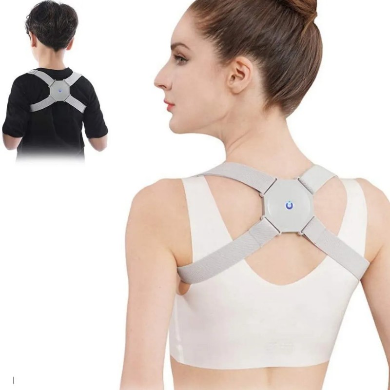 Коректор постави з вібрацією / Розумний пояс підтримка спини / Корсет для хребта з USB зарядкою - мініатюра 2