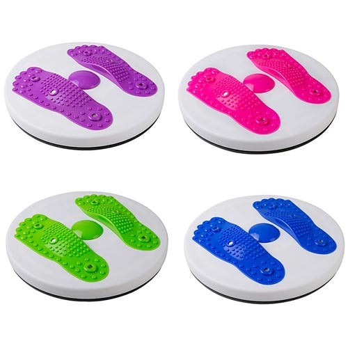 Тренажер Диск здоров'я з еспандерами та масажем стоп Waist Twisting Disc Магнітний обертовний масажер - тренажер для талії та живота - мініатюра 6