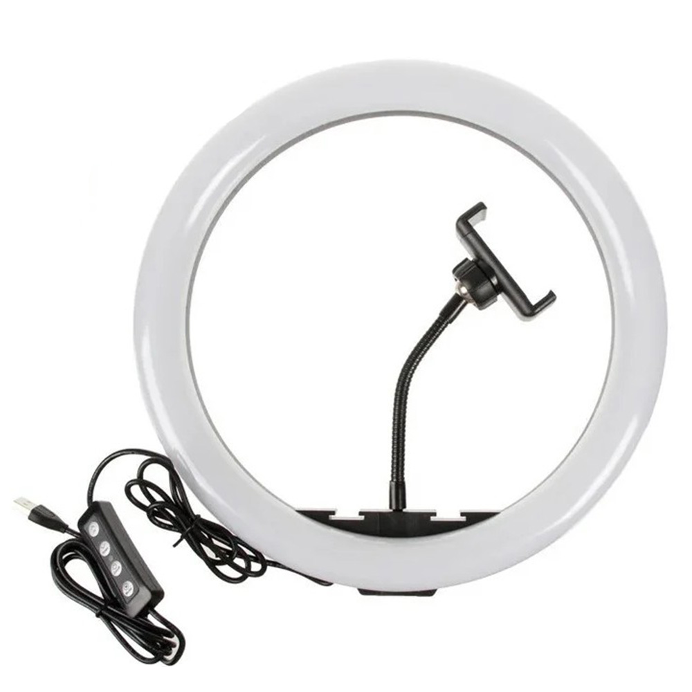 Кільцева свідоліодна LED лампа, 30см - мініатюра 3