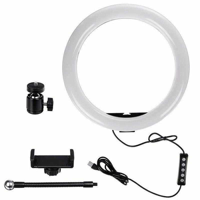 Кільцева свідоліодна LED лампа, 30см - мініатюра 4