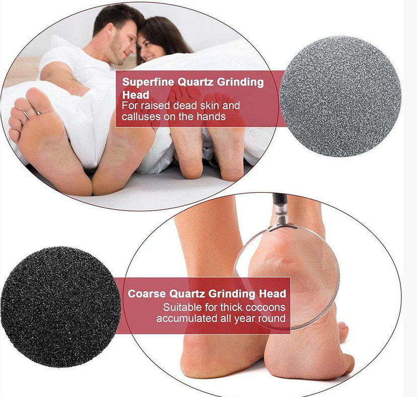 Електрична пемза для ніг Callus remover vacuum ∙ Набір для педикюру М'які п'яточки ∙ Бездротова електропилка для огрубілої шкіри стоп ∙ USB зарядка - мініатюра 5