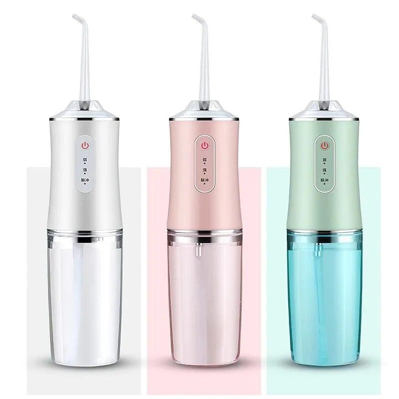 Портативний іригатор для ротової порожнини ORAL IRRIGATOR з насадками ∙ Електричний іригатор – флосер для зубів ∙ USB зарядка - мініатюра 2