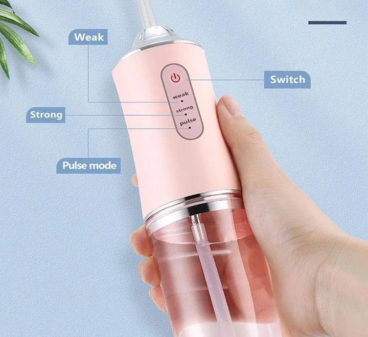 Портативний іригатор для ротової порожнини ORAL IRRIGATOR з насадками ∙ Електричний іригатор – флосер для зубів ∙ USB зарядка - мініатюра 4