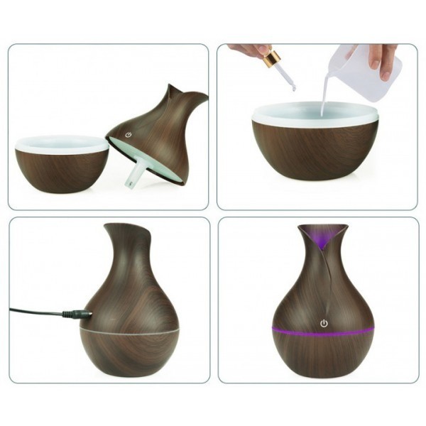 Зволожувач повітря "Глечик" ультразвуковий з LED підсвіткою YX041 ∙ Арома лампа ∙ Дифузор ∙ Зволожувач – освіжувач iHealth ∙ Нічник ∙ Сенсорне управління ∙ USB зарядка - мініатюра 3