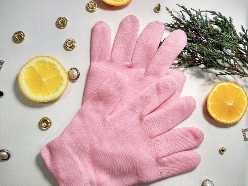 Косметичні зволожуючі SPA рукавички Spa Gel Gloves з маслом жожоба, екстрактом алое віра та вітаміном Е ∙ Гелеві рукавички для догляду та зволоження шкіри рук - мініатюра 3