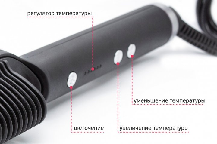 Розчіска – випрямляч Hair Straightener 909B для випрямлення волосся ∙ Праска щітка з турмаліновим покриттям ∙ 6 температурних режимів - мініатюра 6