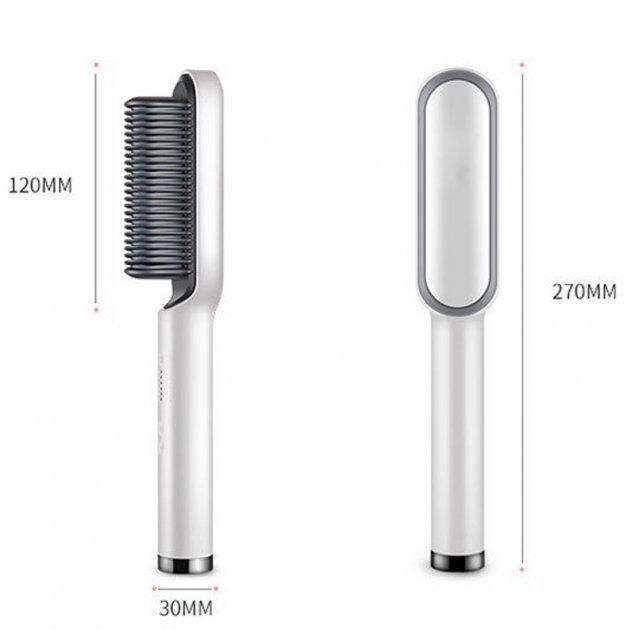 Розчіска – випрямляч Hair Straightener 909B для випрямлення волосся ∙ Праска щітка з турмаліновим покриттям ∙ 6 температурних режимів - мініатюра 8