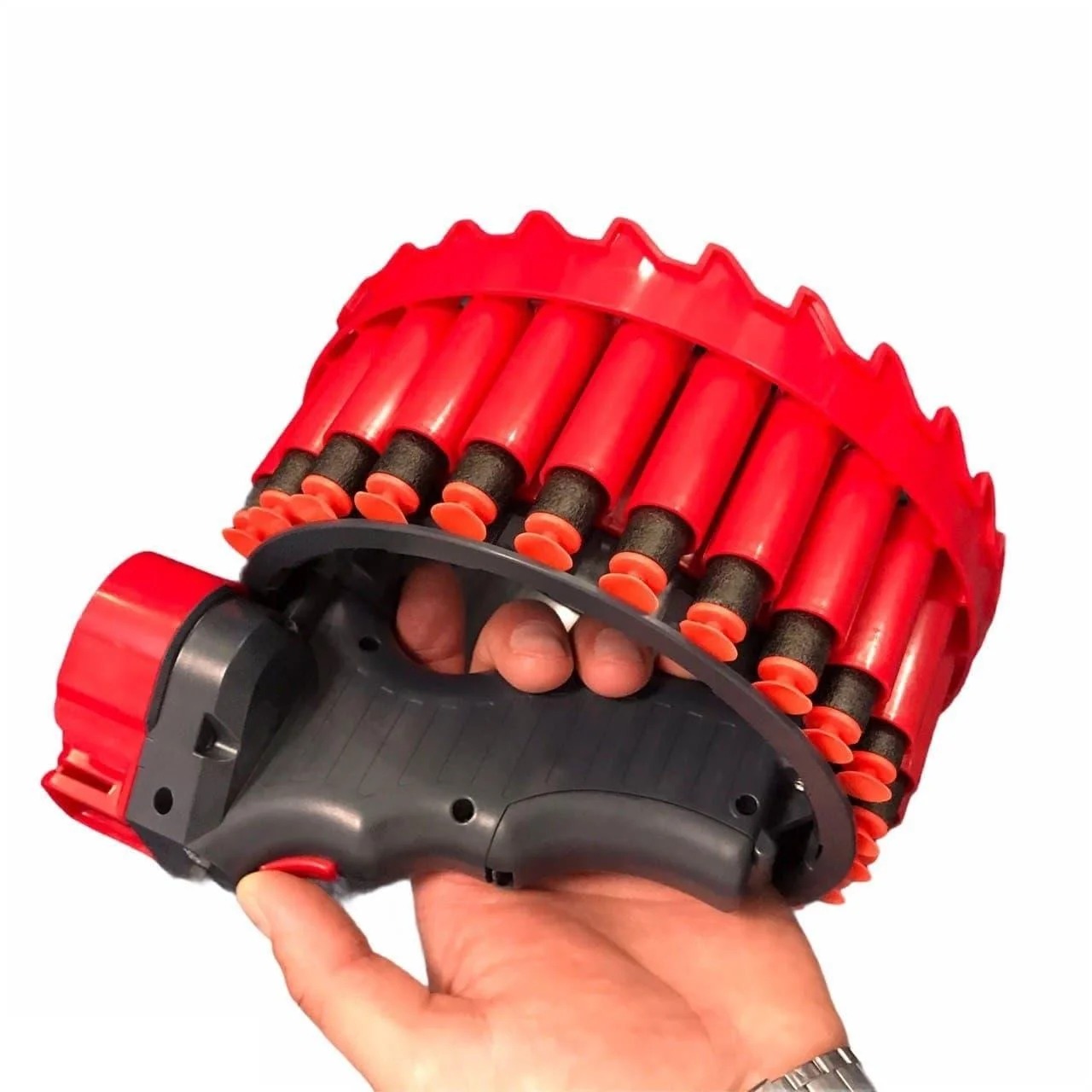 Автоматичний бластер - кулемет Growler H01 на 28 зарядів Іграшкова дитяча зброя, працює від акумулятора - мініатюра 2