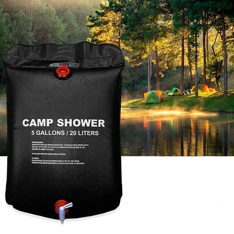 Літній душ дачний переносний похідний CAMP SHOWER 20 літрів / Душ для дачі підвісний - мініатюра 2