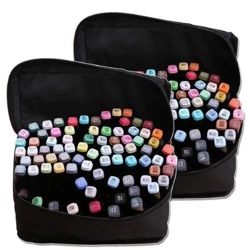 Набір двосторонніх художніх маркерів для скетчингу 80 шт. / Маркери для малювання на папері Sketch Marker Touch Raven - мініатюра 2