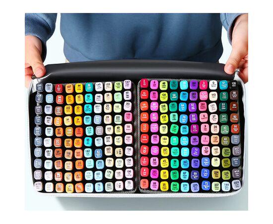 Великий набір двосторонніх маркерів, 204 шт. Художні маркери для малювання та скетчингу на папері Sketch Marker Touch Raven - мініатюра 7