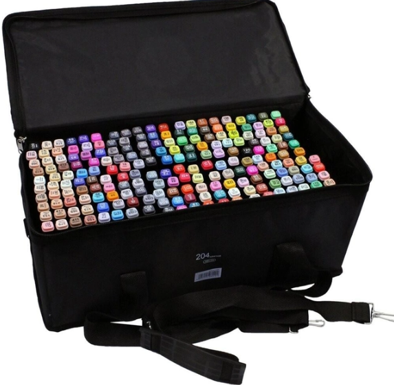 Великий набір двосторонніх маркерів, 204 шт. Художні маркери для малювання та скетчингу на папері Sketch Marker Touch Raven - мініатюра 9