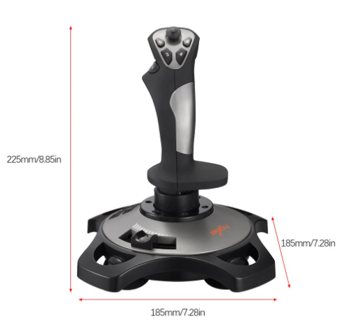 Ігровий джойстик – штурвал PXN 2113 PRO Flight control Політний геймпад - контролер для ігор та симуляторів - мініатюра 6