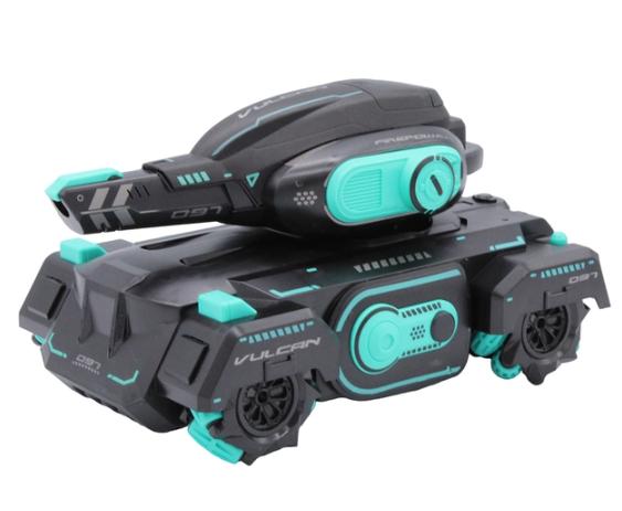 Танк – всюдихід на радіокеруванні Машинка з пультом керування, підсвічуванням та звуковими ефектами, стріляє снарядами-орбізами