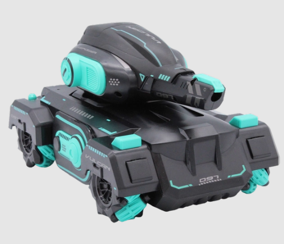 Танк – всюдихід на радіокеруванні Машинка з пультом керування, підсвічуванням та звуковими ефектами, стріляє снарядами-орбізами - мініатюра 2