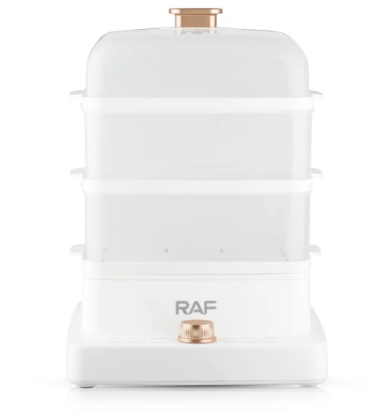Багатофункціональна трирівнева електрична пароварка RAF R.5238 Біла - мініатюра 3