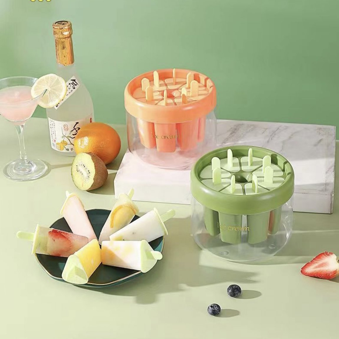 Форма для морозива ICE CREAM MOLD Набір для приготування домашнього морозива, сорбету, замороженого соку, на 6 порцій - мініатюра 2