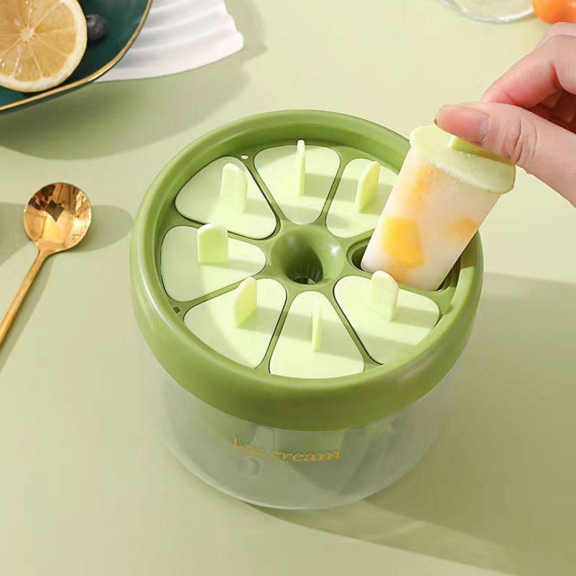 Форма для морозива ICE CREAM MOLD Набір для приготування домашнього морозива, сорбету, замороженого соку, на 6 порцій - мініатюра 6