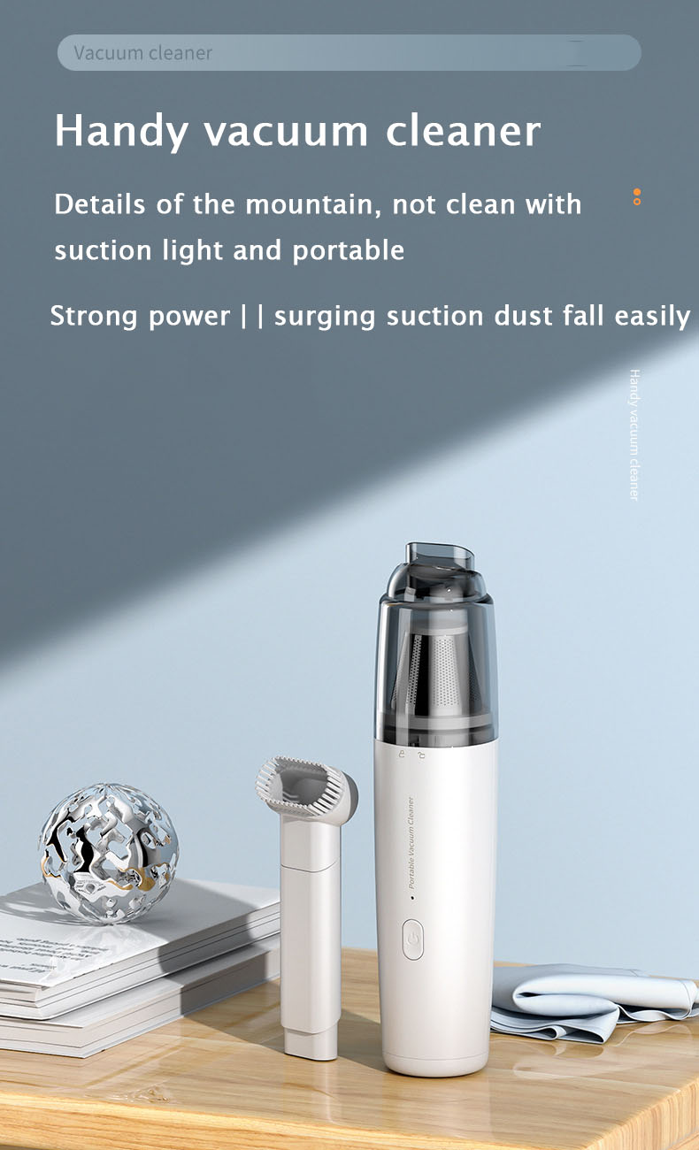 Портативний бездротовий міні пилосос для дому та автомобіля - мініатюра 2