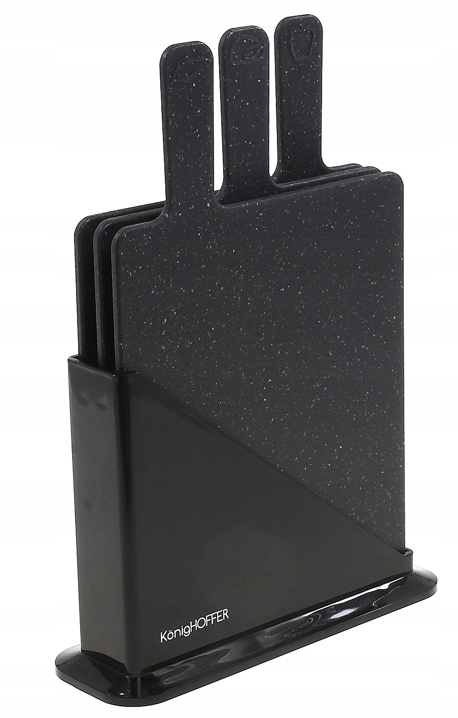 Набір обробних дошок EDENBERG EB-11981 на підставці, 3 шт. ∙ Сірий / чорний колір