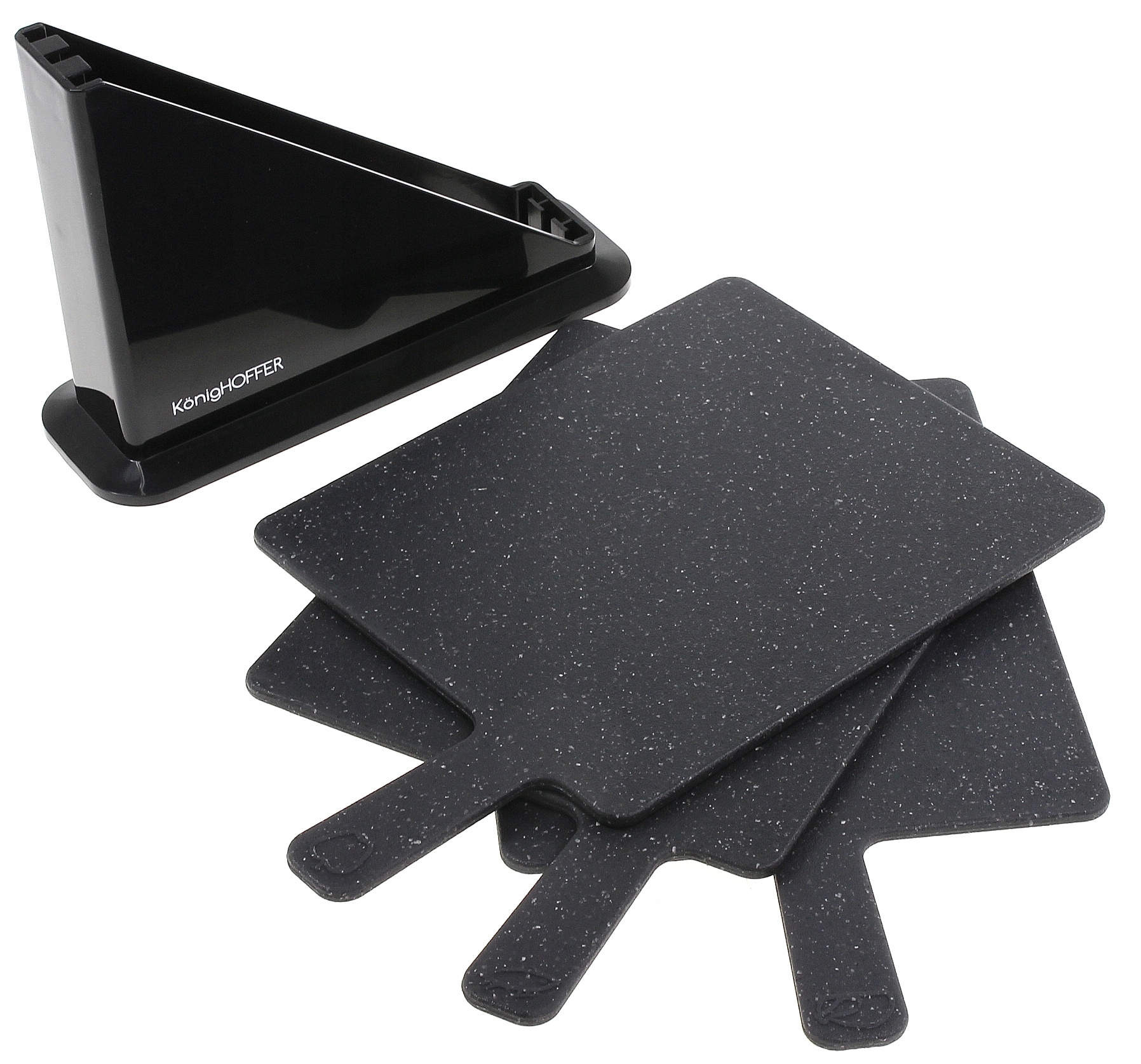 Набір обробних дошок EDENBERG EB-11981 на підставці, 3 шт. ∙ Сірий / чорний колір - мініатюра 5