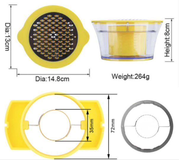 Терка з контейнером Corn Stripper з насадкою для очищення качанів кукурудзи - мініатюра 7