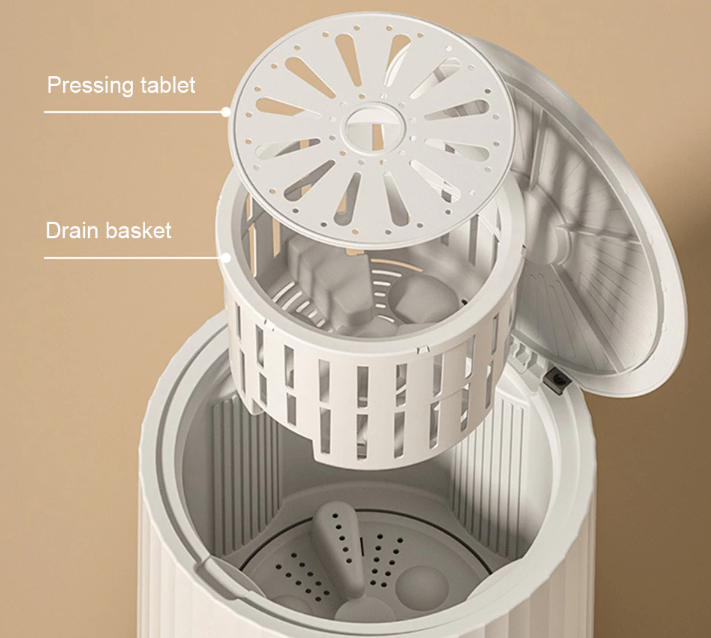 Портативна пральна міні машинка Underclothes для прання нижньої білизни, до 2 кг - мініатюра 6