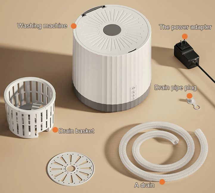 Портативна пральна міні машинка Underclothes для прання нижньої білизни, до 2 кг - мініатюра 7