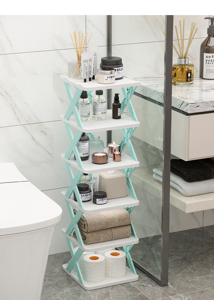 Вертикальна складна полиця - органайзер для взуття X-Shaped на 6 ярусів - мініатюра 5