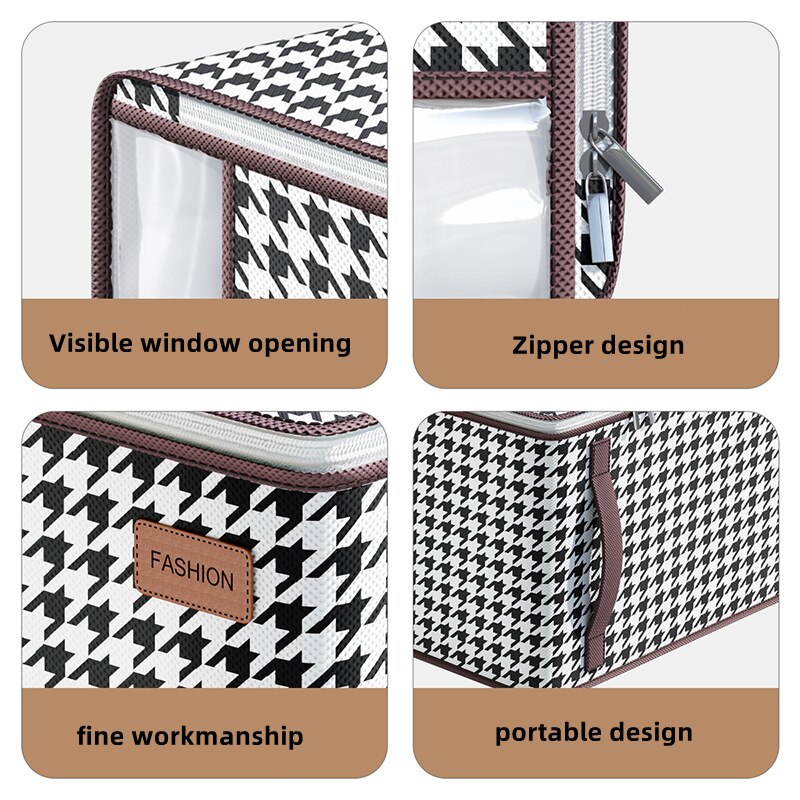 Сумка – валіза для зберігання одягу, білизни, ковдр Органайзер для шафи, 60 х 45 х 25 см - мініатюра 6