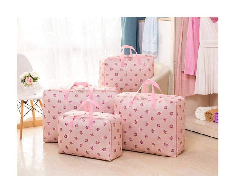 Сумка - органайзер в гардероб для зберігання одягу, білизни, ковдр, 58 х 38 х 22 см - мініатюра 7