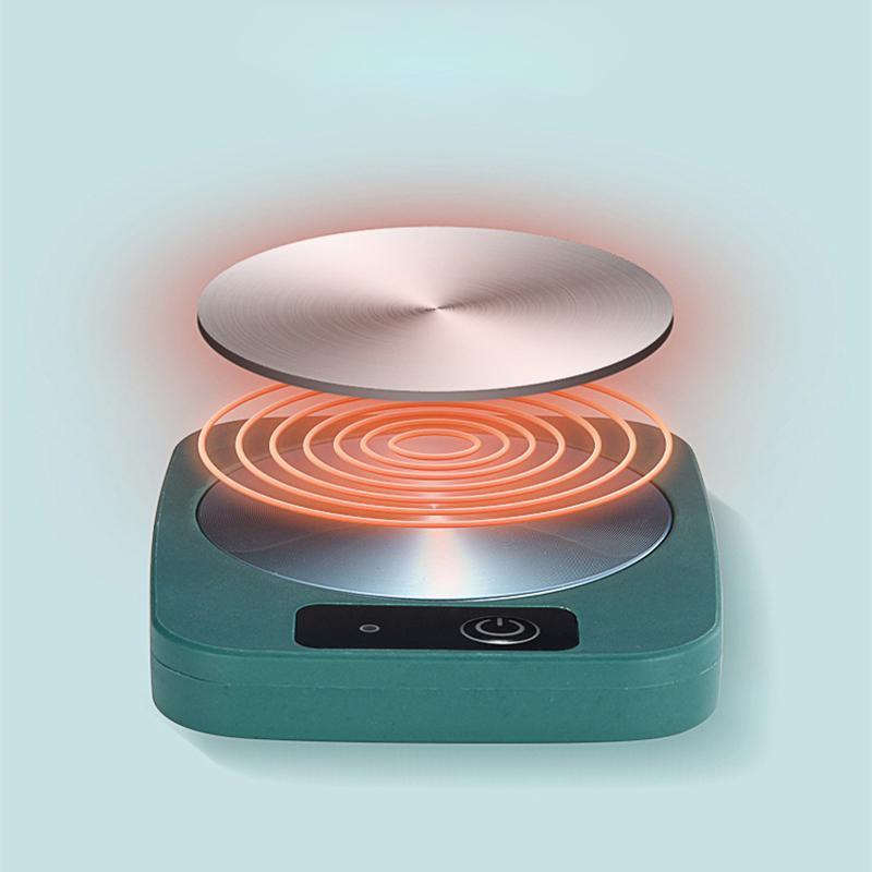 Підставка для чашки з постійною температурою 55° Теплий килимок для підігріву чаю, кави, дитячого харчування - мініатюра 3