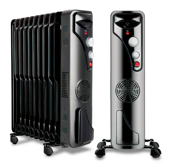 Радіатор масляний RAF 0929 Побутовий масляний обігрівач - батарея на 9 секцій, 2400 Вт - мініатюра 3