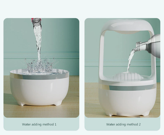 Антигравітаційний зволожувач повітря Creative Anti-gravity Water Drop Humidifier Портативний дифузор для зволоження та очищення повітря - мініатюра 4